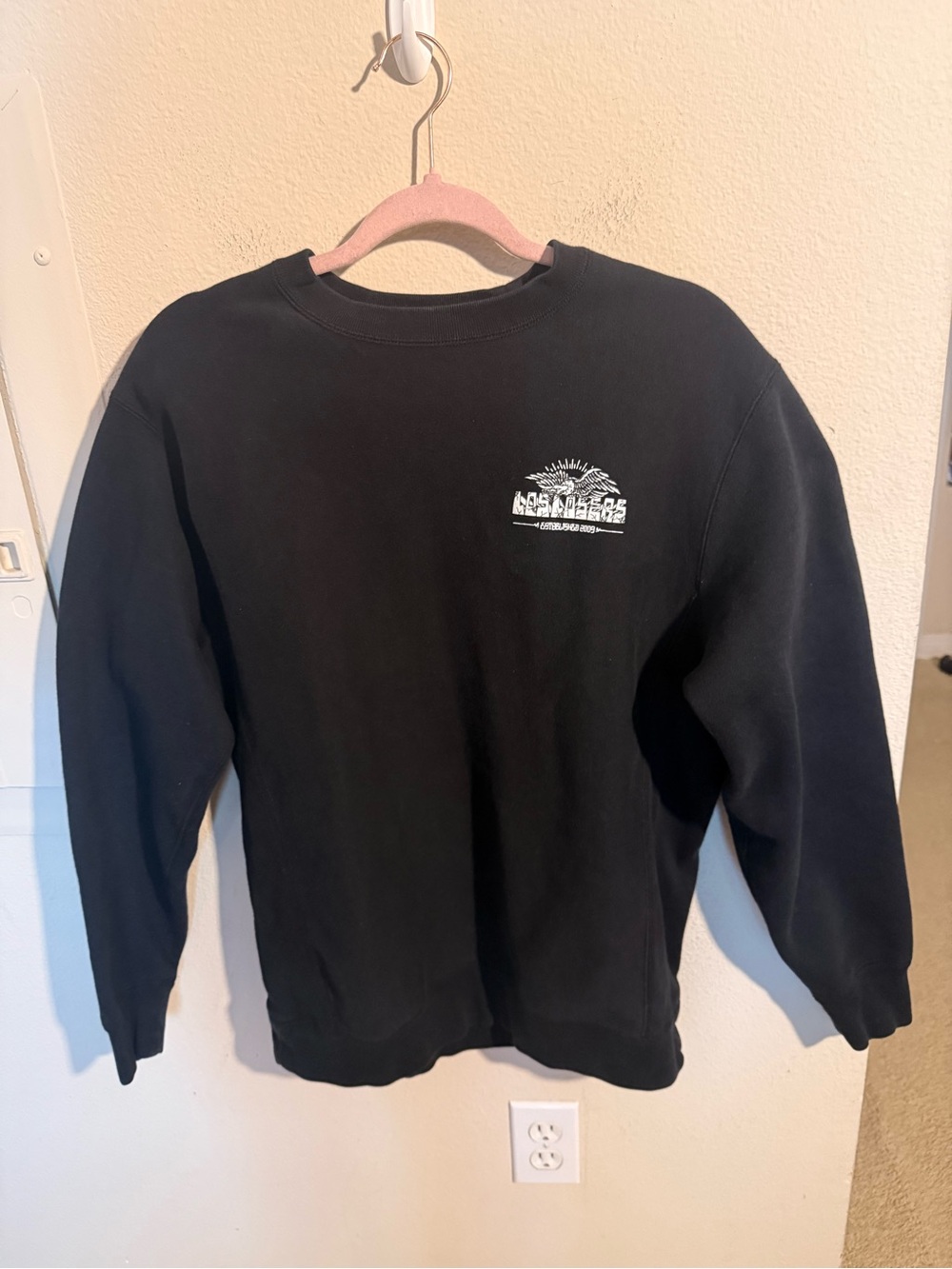 Loser Machine Company Black Eagle Logo Crewneck Sweatshirt Men’s M